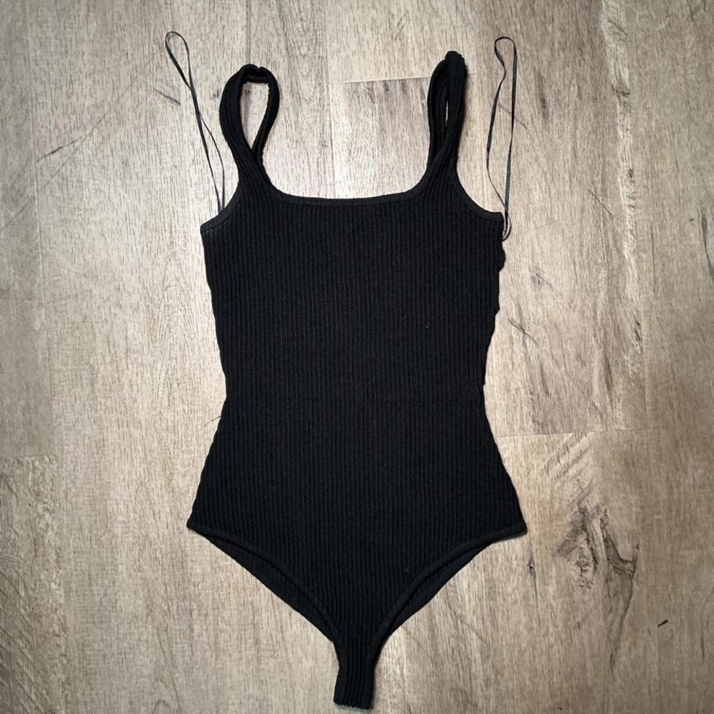 Debut black bodysuit with adjustable straps Size S